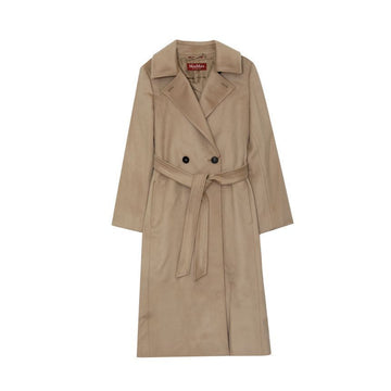 MaxMara Bicolor Belted Wool Women's Coat 2526016051600 006 149599396