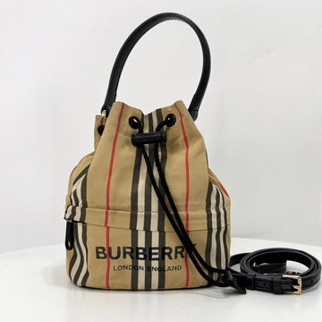 BURBERRY バケットポーチ ベージュ (8026737) 155554430