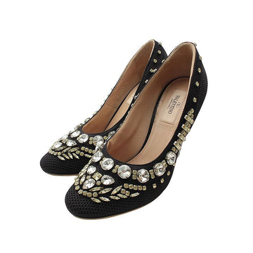 VALENTINO Schwarze Kristallpumps 37 1/2 155555409