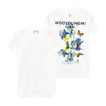 WOOYOUNGMI フラワーバックロゴレディースTシャツ 155555416