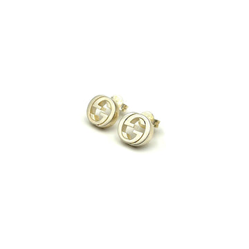 Gucci Interlocking G Silver Earrings 356289 155555474