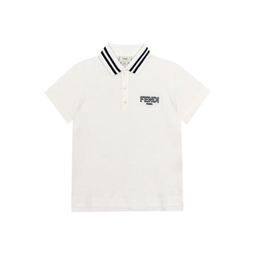 FENDI Logo Polo Kinder T-Shirt 7AJ F0TU9 144701288 [P]