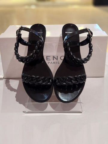 GIVENCHY チェーンリンクゼリットフラットサンダル 35サイズ BE08054026 155577139