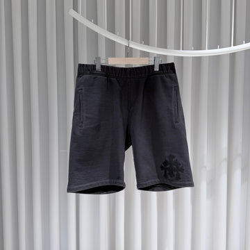 CHROME HEARTS レザーパッチ ペーパージャム スウェットショーツ ブラック 155579280