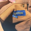 Louis Vuitton Monogram Carpenter Brown Embossed Denim Pants (30) 155579309 [P]
