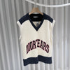 DIOR Denim Tears Wolle Baumwolle Alpaka Sweater Weste für Herren 155579588 [P]