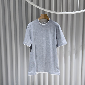 Brunello Cucinelli Fake Layered Cotton Crew Neck Short Sleeve T-Shirt (Size 54) 155579626