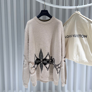 Louis Vuitton New Graphic Knitted Crew Neck Sweater 155579643