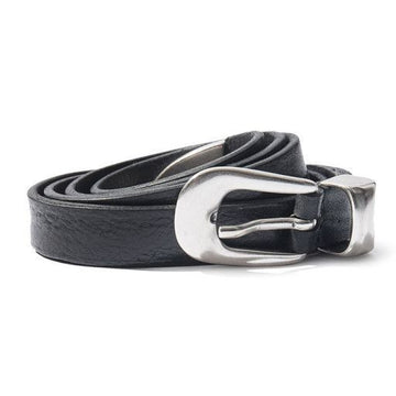 Our Legacy 2CM Western Skinny Leather Belt A2208BBLA 154699623