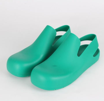 Bottega Veneta Puddle Rubber Slingback Sandals Green 43(280) 155584280