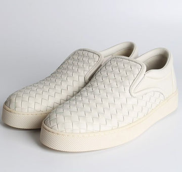 Bottega Veneta Intrecciato Leather Slip-On White 39.5(255) 155584326