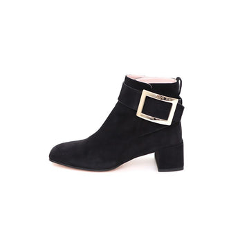 Roger Vivier So Vivier Metal Buckle Suede Ankle Boots 28287766 155584426