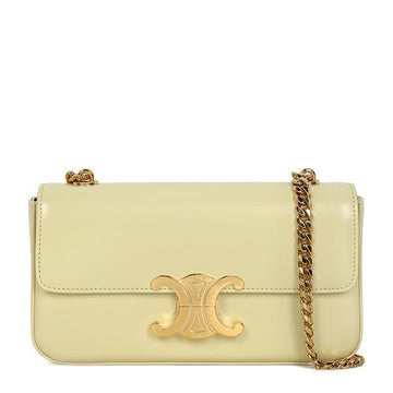CELINE hellgelbe Triope Shiny Chain Schultertasche 115203BF4 11LY 120062242 [P]