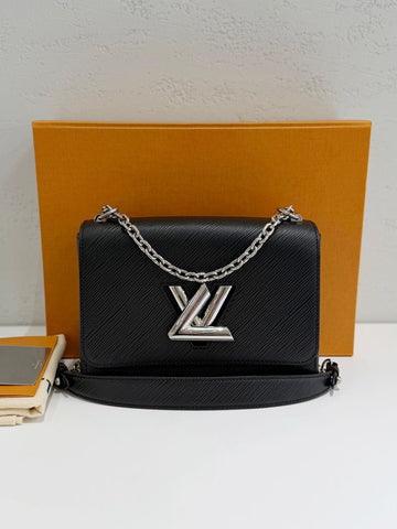 Louis Vuitton Twist MM Silver Shoulder Bag M50282 155586126