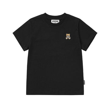 Moschino Short Sleeve Teddy Bear Logo Patch Kids T-Shirt HTM04K LAA10 60100 101710381