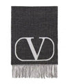 Valentino V Logo Wool Cashmere Scarf 155587449 [P]