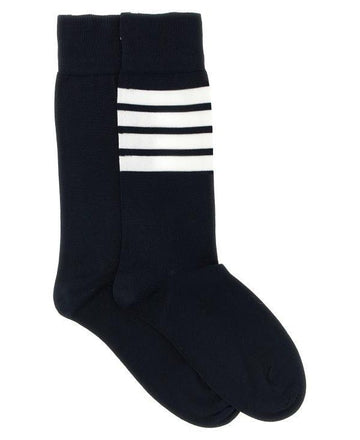 Thom Browne Lightweight Cotton Mid-Calf 4 Bar Socks FAS020B 01690 415 155587460