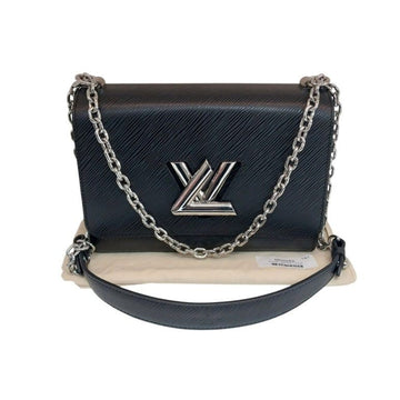 Louis Vuitton Twist MM Chain Shoulder Bag Crossbody Epi Black Silver M50282 155587521