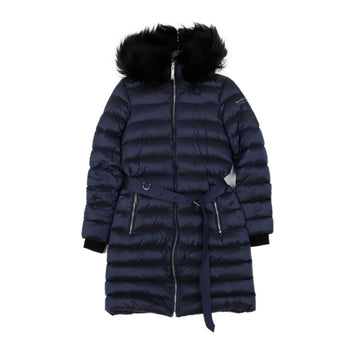 BURBERRY Detachable Shearling Trimming Long Padded Jacket S 155374901