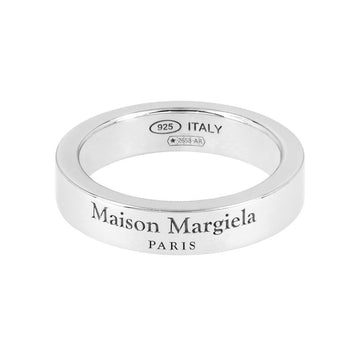MAISON MARGIELA イングレービングロゴ4mmシルバーリング 155592507 [P]