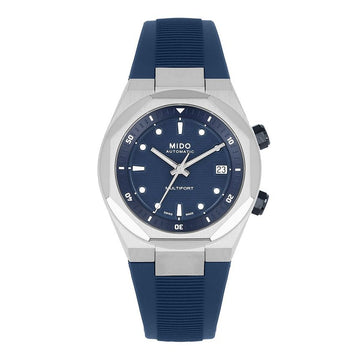 MIDO Multi-Port 8 Two Crowns Unisex Urethane Watch 155592545