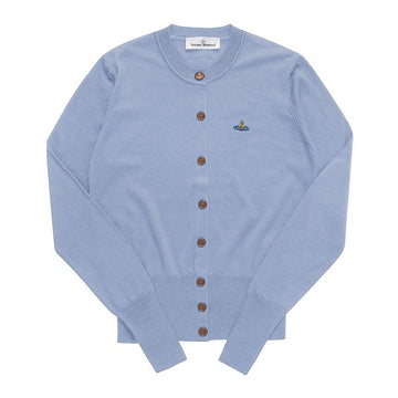 VIVIENNE WESTWOOD Wolle Seide Cardigan mit Logo ORB 155592567 [P]