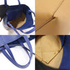 Celine 176163 Blue Brown Two-Tone Calfskin Vertical Cabas Small 2WAY 155592585 [P]