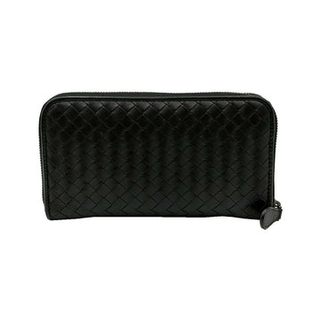 Bottega Veneta Black VN Calfskin Zip Around Long Wallet 510643 155593888