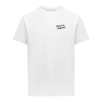 MAISON KITSUNE Logo-Druck T-Shirt Weiß IM00130KJ0035 P100 49391333