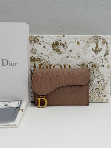Dior Grain Saddle Bloom Card Holder S5611CBAA 155599738