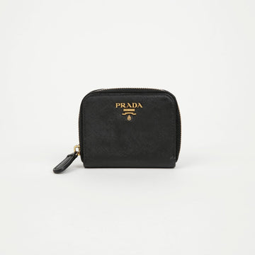 PRADA Metall-Logo Reißverschluss Kartenetui 155336083