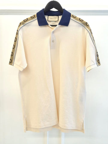 GUCCI Interlocking G Streifen Polohemd Zustand A 155599870