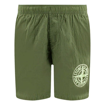 Stone Island Stone 23SS Logo Embroidered Swim Shorts Khaki 7815B0948 V0055 47272039