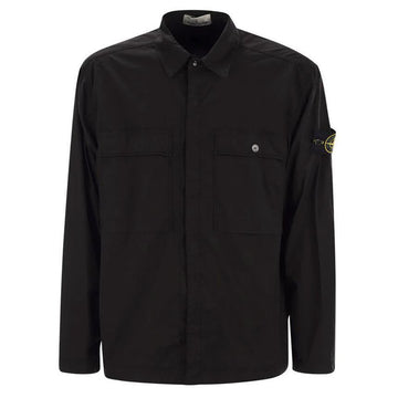 Stone Island Stone 25SS Wappen Patch Two-Pocket Shirt Jacket Black K1S15 1200015 S0003 V0029 136436671