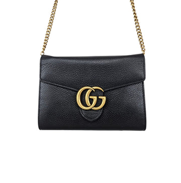 Gucci Leather Chain Shoulder Crossbody Bag 155605261