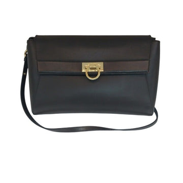 SALVATORE FERRAGAMO ガンチーニ ゴールド アベイ ショルダーバッグ クロスバッグ 21D731 155606109