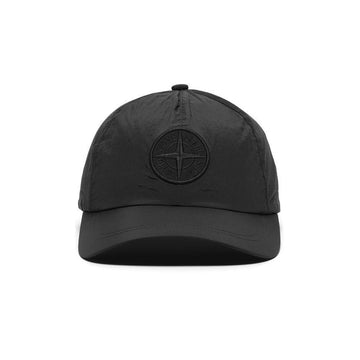 STONE ISLAND Stone 26SS Logo Stickerei Nylon Cap Schwarz L1S15 9100011 S0076 V0029 151198430