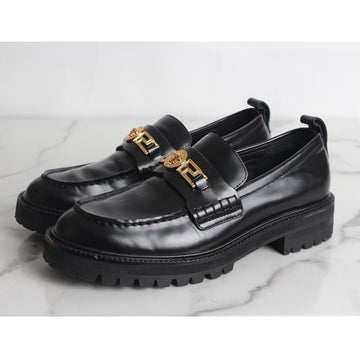VERSACE メドゥサ ゴールド レザー ローファー ブラック 41(260) 155615774