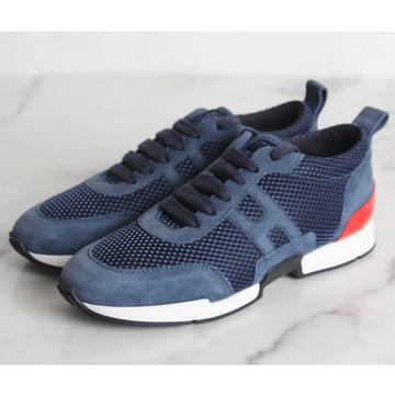 HERMES H Starter Wildleder Sneaker Blau 37(240) 155616181