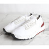 BRUNELLO CUCINELLI Tab Runner Baumwollstrick Sneakers Weiß 43(280) 155616207 [P]