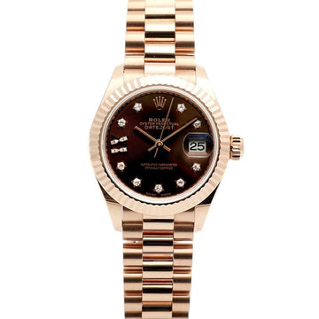 ROLEX Datejust 28 in Roségold mit Schokoladenzifferblatt und Diamanten 279175 155616892