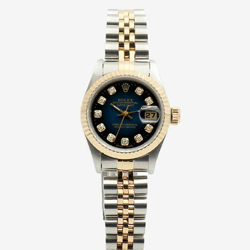 ROLEX Datejust 26 Damenuhr Kombi 69173 Ombre Zifferblatt After-Diamond 1995 155616894