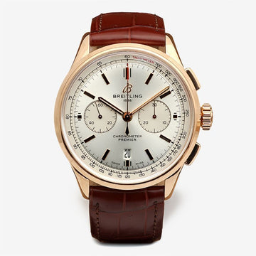 Breitling Premier B01 Chronograph 42 Men's Gold Watch 18K Rose Gold RB0118371 155616898