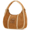 MIU MIU スウェード & クロシェ ワンダー バッグ 155622486 [P]