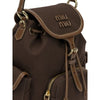 MIU MIU 26FW Canvas- und Leder-Rucksack Medium 155622765 [P]