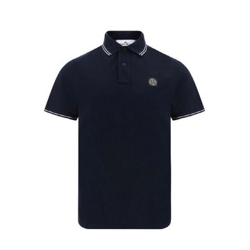 STONE ISLAND ロゴパッチピケポロシャツ K1S1522002SC S0018 V0020 128932087