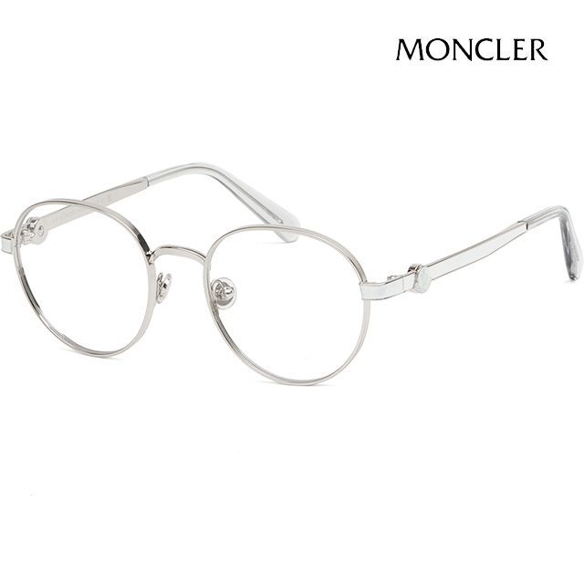 Moncler Eyeglass Frame ML5179 016 Luxury Silver Round Glasses 65871837 ...