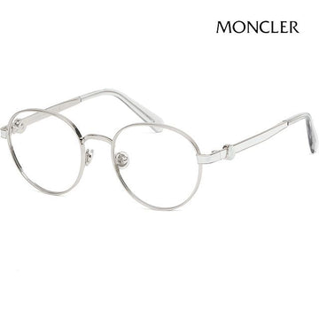 Moncler Eyeglass Frame ML5179 016 Luxury Silver Round Glasses 65871837