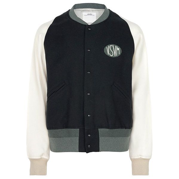 Visvim Black Wool Varsity Jacket 76987296 [P] – trenbe