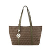 FENDI 8BH215 Goldene Münze FF Stoff Gipse Shopper Tasche 37106K-3 155628061 [P]